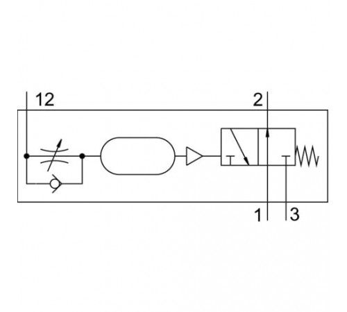 Клапан задержки времени Festo VZOA-3-1/4 Клапан задержки времени Festo VZOA-3-1/4