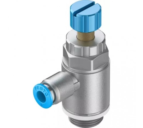 Дроссель с обратным клапаном Festo GRLA-3/8-QS-6-RS-D