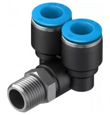 Тройник цанговый с резьбой угловой Festo QSYL-1/4-10