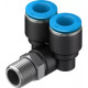 Тройник цанговый с резьбой угловой Festo QSYL-1/4-10