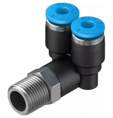 Тройник цанговый с резьбой угловой Festo QSYL-1/8-4