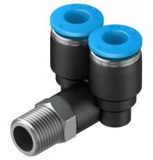 Тройник цанговый с резьбой угловой Festo QSYL-1/8-6