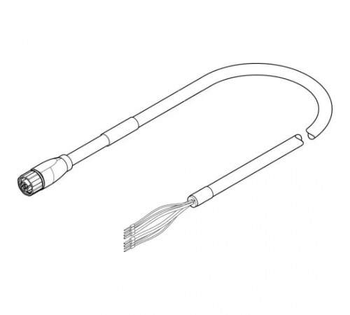 Кабель электродвигателя Festo NEBM-M16G8-E-10-Q7-LE8-1 Кабель электродвигателя Festo NEBM-M16G8-E-10-Q7-LE8-1