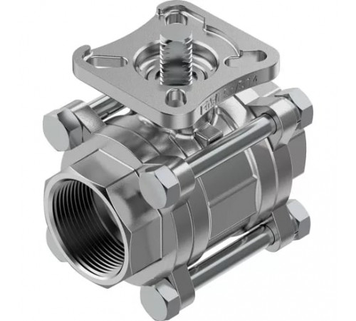 Шаровой кран Festo VZBE-11/2-T-63-T-2-F0507-V15V15 Ру63 Ду40 (PN63 DN40)