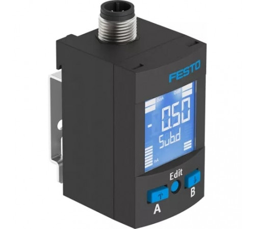Датчик давления Festo SPAU-P10R-W-G18FD-L-PNLK-PNVBA-M12U Датчик давления Festo SPAU-P10R-W-G18FD-L-PNLK-PNVBA-M12U