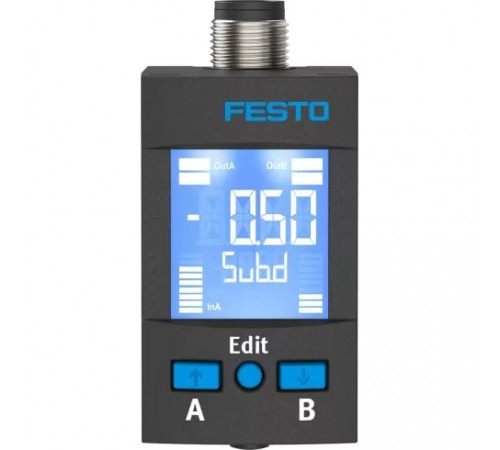 Датчик давления Festo SPAU-P10R-W-G18FD-L-PNLK-PNVBA-M12U Датчик давления Festo SPAU-P10R-W-G18FD-L-PNLK-PNVBA-M12U