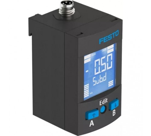 Датчик давления Festo SPAU-P10R-H-T532D-L-PNLK-PNVBA-M12D Датчик давления Festo SPAU-P10R-H-T532D-L-PNLK-PNVBA-M12D