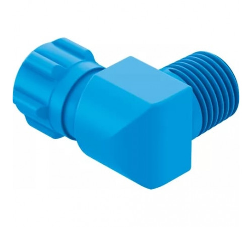 Штуцер ниппельный угловой с накидной гайкой Festo GCK-1/4-PK-4-KU Штуцер ниппельный угловой с накидной гайкой Festo GCK-1/4-PK-4-KU