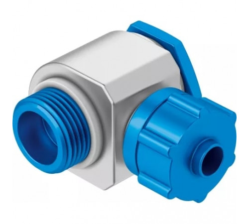 Штуцер ниппельный угловой с накидной гайкой Festo LCK-1/4-PK-4 Штуцер ниппельный угловой с накидной гайкой Festo LCK-1/4-PK-4