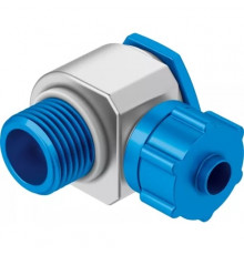 Штуцер ниппельный угловой с накидной гайкой Festo LCK-1/4-PK-4-KU