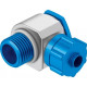Штуцер ниппельный угловой с накидной гайкой Festo LCK-1/8-PK-4-KU (комплект 10 шт)