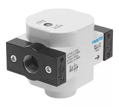 Клапан плавного пуска Festo HEL-1/2-D-MAXI Клапан плавного пуска Festo HEL-1/2-D-MAXI