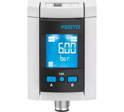 Датчик давления Festo SPAU-P10R-MS6-F-L-PNLK-PNVBA-M12D Датчик давления Festo SPAU-P10R-MS6-F-L-PNLK-PNVBA-M12D