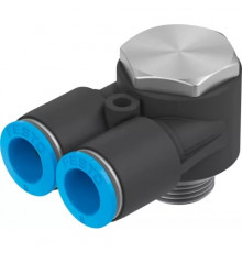 Тройник цанговый с резьбой угловой Festo QSYLV-G1/2-12
