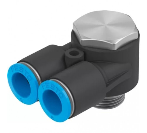 Тройник цанговый с резьбой угловой Festo QSYLV-G1/2-12 Тройник цанговый с резьбой угловой Festo QSYLV-G1/2-12