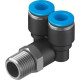Тройник цанговый с резьбой угловой Festo QSYL-1/4-8